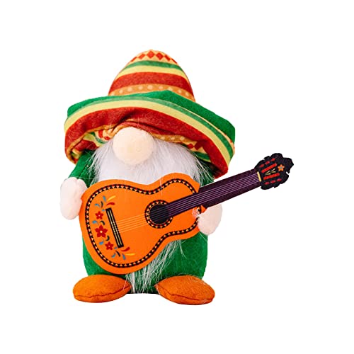 Faschingsdeko Karnevalszwerg Puppe Musik Kreativität Gesichtslose Puppendeko Baby-Plüschtier Soft (A, One Size) von Generisch