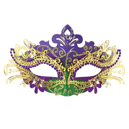 Faschingskostüm Outfit für Damen Karneval Masken Kostüme Paare Party Venezianischer Ball Zubehör Karneval 2025 Stirnbänder Maske Karneval Dekor Maskerade Kostüme Kopfschmuck von Generisch