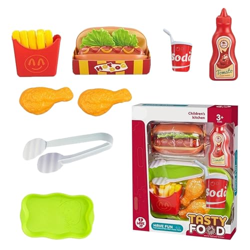 Fast Food Toy, Pretend Kitchen Toy, Food Playset, Burger Toy, Cooking Toy, Kitchen Accessory, Role-Playing Set, Food Toy, Kitchen Gift, Pretend Food Set 10.63in Colorful Fast Food Toy, Pretend Kitchen Toy, Food Playset, Burger Toy, Cooking Toy, Kitchen Accessory, Role-Playing Set, Food Toy, Kitchen Gift, Pretend Food Set 10.63in Colorful von Generisch