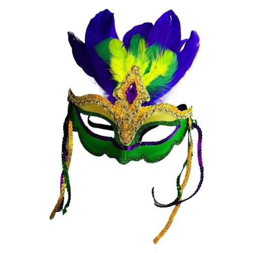 Federn Mardi Gra Kostüm Party Venezianischer Karneval Maskerade Kostüme Ball Zubehör Party Masken für Erwachsene Maskerade Outfit Stirnbänder 2025 Karneval Dekorationen Ball Kostüm Federn Mardi Gra Kostüm Party Venezianischer Karneval Maskerade Kostüme Ball Zubehör Party Masken für Erwachsene Maskerade Outfit Stirnbänder 2025 Karneval Dekorationen Ball Kostüm von Generisch