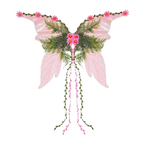 Feenflügel | funkelnde Schmetterlingsflügel | Mädchen Schmetterling Kostüm Gaze 70 x 48 cm leichtes Cosplay-Zubehör für Halloween Weihnachten Stolz Garten Party Festival Performance Feenflügel | funkelnde Schmetterlingsflügel | Mädchen Schmetterling Kostüm Gaze 70 x 48 cm leichtes Cosplay-Zubehör für Halloween Weihnachten Stolz Garten Party Festival Performance von Generisch