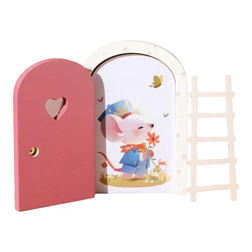 Feengartentür | Holz Cartoon Feenhaus Tür - Heimdekoration für Fenster Schule Zimmer Büro Schlafsaal Thanksgiving Weihnachtsdekoration von Generisch