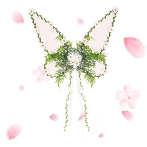 Feenkostümflügel - Vine -verzierte Netzflügel, verstellbare Schultergurte, leichtes Modezubehör | Damen-Dress-up-Flügel für Weihnachten, Stolz, Cosplay, Performance, Gartenveranstaltungen Feenkostümflügel - Vine -verzierte Netzflügel, verstellbare Schultergurte, leichtes Modezubehör | Damen-Dress-up-Flügel für Weihnachten, Stolz, Cosplay, Performance, Gartenveranstaltungen von Generisch