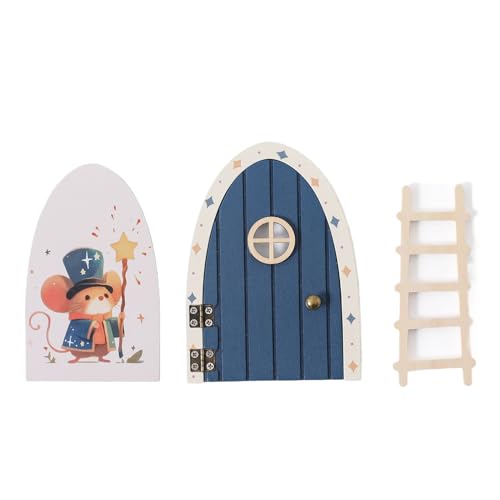 Feentür-Set, kleine Holztüren, Heimdekoration für Fenster, Schulzimmer, Büro, Schlafsaal, Erntedankfest, Weihnachtsdekoration Feentür-Set, kleine Holztüren, Heimdekoration für Fenster, Schulzimmer, Büro, Schlafsaal, Erntedankfest, Weihnachtsdekoration von Generisch