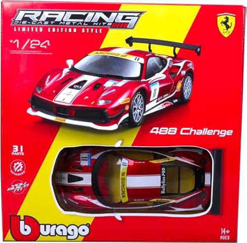 Ferari 488 Challenge Coupe Rot Rennversion Nr 11 Modell ab 2015 Version Ab Genf Autosalon 2018 Bausatz 1/24 Burago Modell Auto Ferari 488 Challenge Coupe Rot Rennversion Nr 11 Modell ab 2015 Version Ab Genf Autosalon 2018 Bausatz 1/24 Burago Modell Auto von Generisch