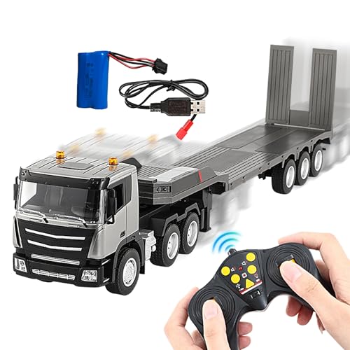 Fernbedienungs -Semi -LKW mit Anhänger - 2,4 GHz 1/24 RC -Auto -LKW -Spielzeug mit Lichtern und Schall | Multi-Channel Electric RC-Fahrzeugwagen, realistisches LKW-Spielzeug für Mädchen Geburts Fernbedienungs -Semi -LKW mit Anhänger - 2,4 GHz 1/24 RC -Auto -LKW -Spielzeug mit Lichtern und Schall | Multi-Channel Electric RC-Fahrzeugwagen, realistisches LKW-Spielzeug für Mädchen Geburts von Generisch