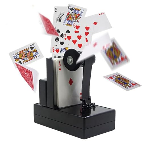 Ferngesteuerter Kartenwerfer – Elektrische Spielkarten-Shooter-Requisite für Bühnenmagie & Nahaufnahmen – 14 x 8 x 4 cm PVC-Illusionsgerät von Generisch