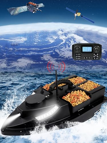 Ferngesteuertes Köderboot zum Angeln mit doppelter Positionierung, langlebiger Batterie und wasserdichtem Design für effiziente Köderverteilung von Generisch