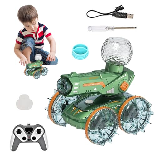 Fernsteuerauto - RC Leuchtfahrzeug Für Land & Wasser - Geschwindigkeitsregulierbares RC-Auto Mit LED-Beleuchtung Und Wasserfunktion Für -Rallye Garten-Drifts Und Teichrennen Fernsteuerauto - RC Leuchtfahrzeug Für Land & Wasser - Geschwindigkeitsregulierbares RC-Auto Mit LED-Beleuchtung Und Wasserfunktion Für -Rallye Garten-Drifts Und Teichrennen von Generisch
