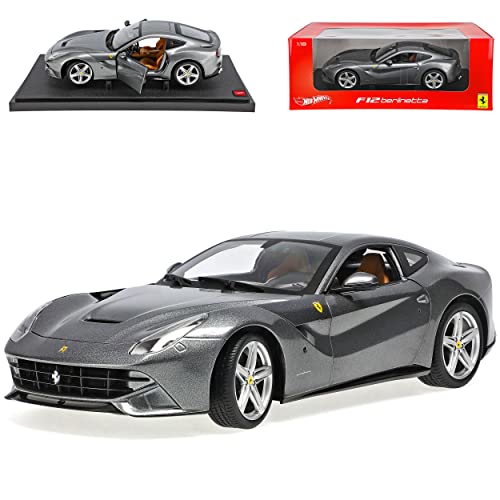 Ferrari F12 Berlinetta Grigio Scuro Grau Ab 2012 Coupe 1/18 Modell Auto von Generisch