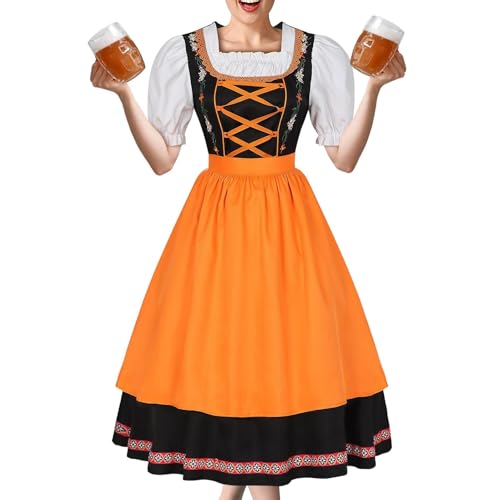 Festival-Kostüme für Damen, kurzärmeliges Festkleid, stilvolles Festival-Kostüm, Bier-Kostüm, Karnevals-Outfit für Damen Festival-Kostüme für Damen, kurzärmeliges Festkleid, stilvolles Festival-Kostüm, Bier-Kostüm, Karnevals-Outfit für Damen von Generisch