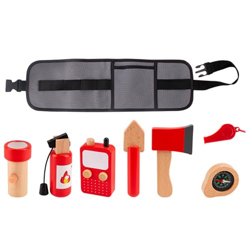 Feuerwehr Spielzeug, Feuerwehr Einsatztasche , Fire Fighter Feuerwehr Rucksack, Simulation Rollenspielzeug Set, Holzfeuerwehr Spielzeugset Mit Gürteltaschenaufbewahrung Feuerwehr Spielzeug, Feuerwehr Einsatztasche , Fire Fighter Feuerwehr Rucksack, Simulation Rollenspielzeug Set, Holzfeuerwehr Spielzeugset Mit Gürteltaschenaufbewahrung von Generisch