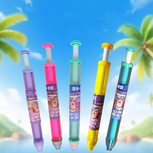 Feuerwerk Wasserpistole, 5 Stück Romantisches Feuerwerk Stil Wasserpistole Spritzpistolen, Hochdruck Auszieh Sprinkler Sprühspielzeug, Feuerwerk Effekt Spritzpistolen Für Kinder(zufällige Farbe) von Generisch