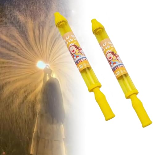 Feuerwerks-Wasserpistole, romantischer Wasserkocher, Romantisches Feuerwerks-Wassersprühspielzeug, Feuerwerks-Wasserpistole, Wasserpistole, farbige Wassersprühpistole für Kinder (2PC * Gelb) von Generisch