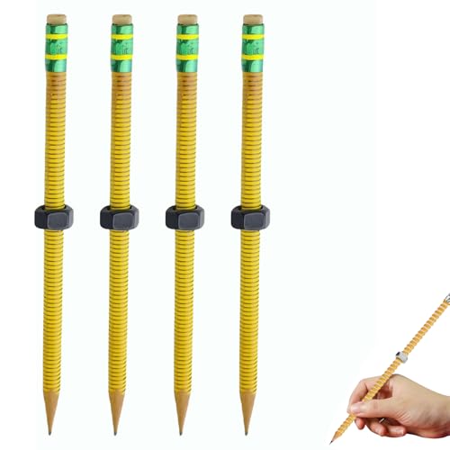 Fidget Bleistift Mit Einem Sliding Mutter, Die Sich Bewegt, 4 Stück Gewindestifte Für Angst, Silent Sensory Tool Für Stress Relief, Twist Und Schreiben Gewindestifte Für Stressabbau, Für Das Klassenzi Fidget Bleistift Mit Einem Sliding Mutter, Die Sich Bewegt, 4 Stück Gewindestifte Für Angst, Silent Sensory Tool Für Stress Relief, Twist Und Schreiben Gewindestifte Für Stressabbau, Für Das Klassenzi von Generisch