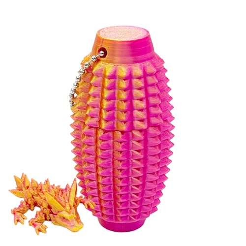 Fidget Drache - Stressabbau Schlüsselanhänger Charm | 3D Gedruckter Fidget Charm Für Erwachsene Schreibtisch Tasche Zuhause Geburtstag Deko Fidget Drache - Stressabbau Schlüsselanhänger Charm | 3D Gedruckter Fidget Charm Für Erwachsene Schreibtisch Tasche Zuhause Geburtstag Deko von Generisch