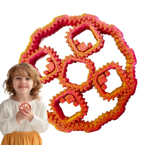 Fidget Gear Spielzeug - Hand Spinner Mit Sensorik-Zahnrädern | Sensorisches Entspannungsspielzeug Tragbar Für Schule Reisen Kompaktes Gyroskop Fidget Gear Spielzeug - Hand Spinner Mit Sensorik-Zahnrädern | Sensorisches Entspannungsspielzeug Tragbar Für Schule Reisen Kompaktes Gyroskop von Generisch