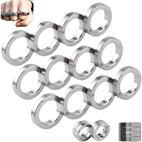 Fidget Ring – Stressreduzierender faltbarer Fingerring für Erwachsene, Angstabbauspielzeug, kompaktes und praktisches Zubehör für den Außenbereich und den täglichen Gebrauch von Generisch