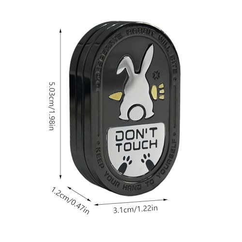Fidget Slider, Rabbit Push Slide, 1.98 Inches Metal Anti Stress Calming Toy Design & Premium Metals Construction, Clicking Sound Portable Gadget for Men Teens Kids Travel Classroom School Relaxation Fidget Slider, Rabbit Push Slide, 1.98 Inches Metal Anti Stress Calming Toy Design & Premium Metals Construction, Clicking Sound Portable Gadget for Men Teens Kids Travel Classroom School Relaxation von Generisch