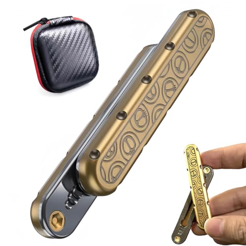 Fidget Toys Erwachsene – Fidget Slider Spielzeug aus Metall, Leises EDC Fidget Toys zur Stressabbau & Konzentration, Kompaktes Fingerspielzeug für Unterwegs, Mit Aufbewahrungsbox von Generisch