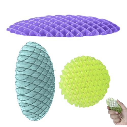 Fidget Worm Spielzeug, 3 Stück Worm Fidget Spielzeug für Erwachsene und Kinder, Sensory Stress Relief Spielzeug für Kinder, Stress Relief Fidget Spielzeug, Formwandelnder Wurm Spielzeug (Random Farbe) von Generisch