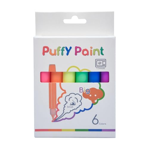 Filzstifte zum Ausmalen, Filzstifte Zum Ausmalen | Set mit 6 bunten Blasenmarkern - Hitzeaktivierte Stifte für Mädchen, Pop Corn Malstift, Künstlerischer Zeichenstift für Kinder R von Generisch