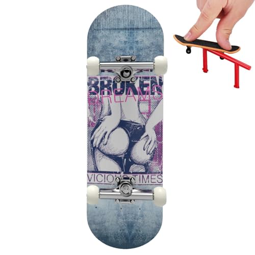 Finger-Skateboard, Mini-Fingerspielzeug mit Upgrade-Kugellagerrädern, Mini-Scooter-Fingerbrett, Fingerspielzeug-Skateboards für Skateboard-Party-Gefälligkeiten, kreative Geschenke Finger-Skateboard, Mini-Fingerspielzeug mit Upgrade-Kugellagerrädern, Mini-Scooter-Fingerbrett, Fingerspielzeug-Skateboards für Skateboard-Party-Gefälligkeiten, kreative Geschenke von Generisch
