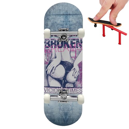 Finger Skateboard Spielzeug - artikulierter Miniaturplatte, Finger Scooter | Kreative Freizeitaktivität für Anfänger oder erfahrene Skater, perfekt für den Bau eines Büro- oder Hausskateboards von Generisch