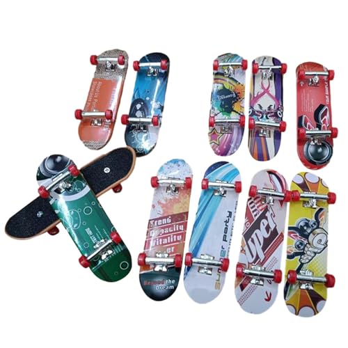 Finger-Skateboards - Coole Mode-Fingerbretter,Kreatives Skateboard-Starter-Set,Fingerspielzeug, Geschenke für Kinder, Finger-Skater, Klassenzimmerpreise, Taschenfüller von Generisch