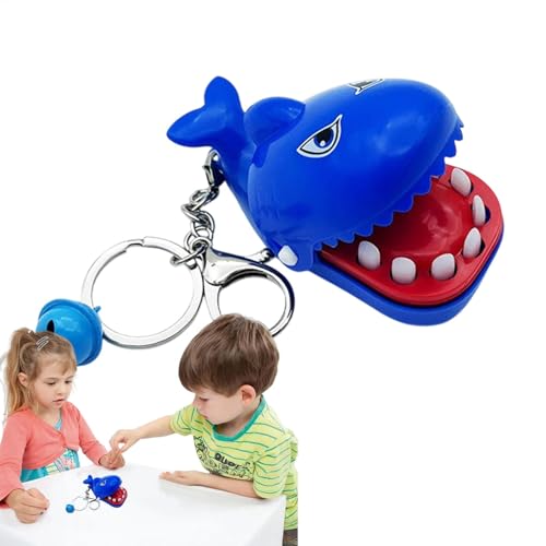 Fingerbeißendes Tier-Schlüsselanhänger-Spielzeug,Fingerbeißender Schlüsselanhänger für Kinder | Beißendes Handhai-Spielzeug für,Interessante Gags, praktische Scherzspielzeuge für, Mädchen, Kinder ab von Generisch