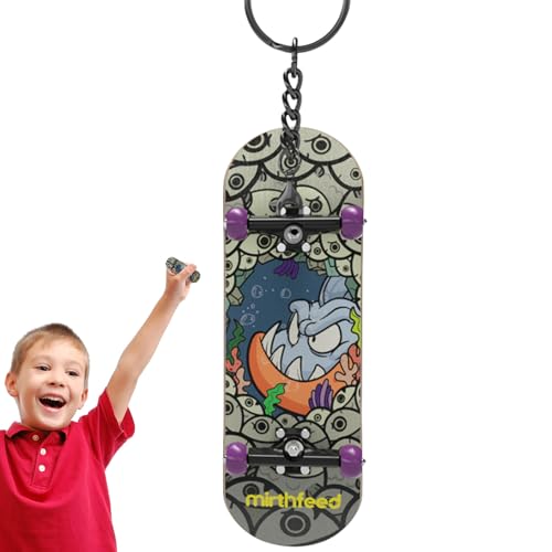 Fingerbrett-Fingerspielzeug, Finger-Skateboards für Kinder |Finger-Skateboard-Schlüsselanhänger für Kinder mit Kugellagern,Kunstvoll gemustertes Fingersportspielzeug für Schule, Reisen, Picknick, Par Fingerbrett-Fingerspielzeug, Finger-Skateboards für Kinder |Finger-Skateboard-Schlüsselanhänger für Kinder mit Kugellagern,Kunstvoll gemustertes Fingersportspielzeug für Schule, Reisen, Picknick, Par von Generisch