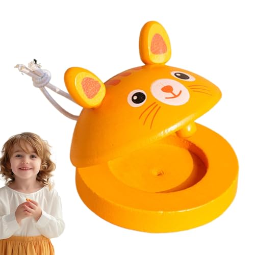 Fingerkastagnetten, Kastagnetten für Kinder - Rhythmus-Klappbrett mit Tiermuster und Schnur - Musikalische Kastagnetten, Perkussionsspielzeug für und Mädchen ab 3 Jahren Fingerkastagnetten, Kastagnetten für Kinder - Rhythmus-Klappbrett mit Tiermuster und Schnur - Musikalische Kastagnetten, Perkussionsspielzeug für und Mädchen ab 3 Jahren von Generisch