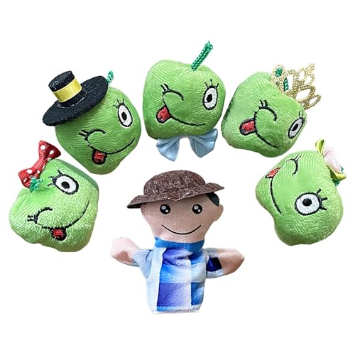 Fingerpuppen Für Kleinkinder - 6 Stück Bauernhof Plüschfiguren - Pädagogische Lernspielzeuge Mit Weichen Figuren Für Sinnesanregung Und Spielideen Fingerpuppen Für Kleinkinder - 6 Stück Bauernhof Plüschfiguren - Pädagogische Lernspielzeuge Mit Weichen Figuren Für Sinnesanregung Und Spielideen von Generisch