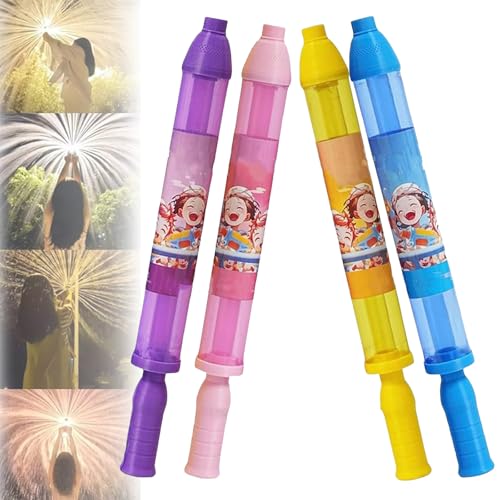 Firework Water Gun, Romantic Firework Style Water Spray Toy for Couples, High Pressure Pull-Out Sprinkler Spray Toys, for Bathing, Pool, Party Entertainment (4Pcs) von Generisch