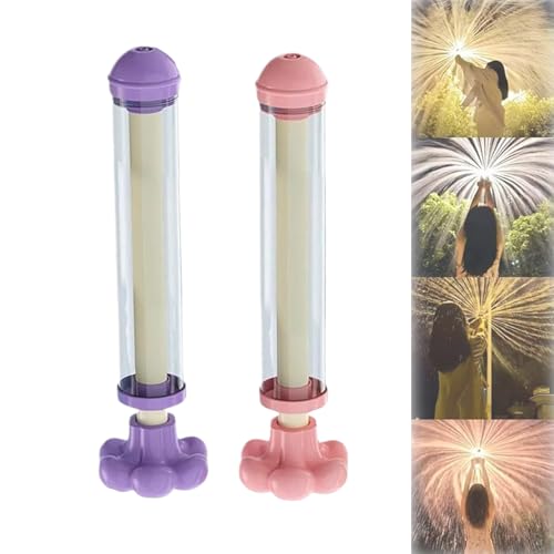 Firework Water Gun, Romantic Firework Style Water Spray Toy for Couples, High-Pressure Pull-Out Sprinkler Toy, for Bathing, Party Entertainment, Beach & Backyard, Large Capacity (2pcs) von Generisch