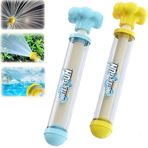 Firework Water Gun, Romantic Firework Style Water Spray Toy for Couples, Pusher Type Fun Fireworks Water Jet Spray Toy, High Pressure Pull-Out Sprinkler Spray Toys (2PCSC,Fireworks) von Generisch
