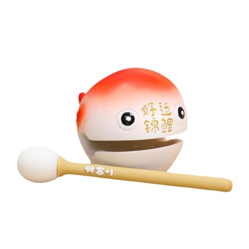 Fisch-Percussion-Instrument, chinesischer Fisch-Tempelblock, Zen-Trommel, chinesischer Tempel, Drachenblock, Tier, Holztrommel, Cartoon Fisch-Percussion-Instrument, chinesischer Fisch-Tempelblock, Zen-Trommel, chinesischer Tempel, Drachenblock, Tier, Holztrommel, Cartoon von Generisch