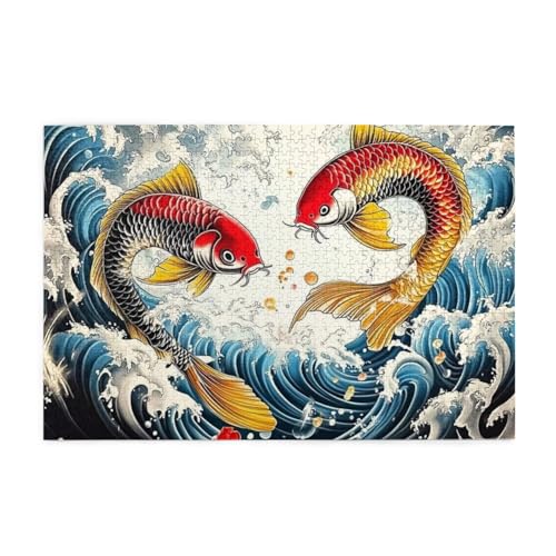 Fische schwimmen 1000 Teile Puzzle für Erwachsene Holzpuzzles für Erwachsene Geschenke Heimdekoration Fische schwimmen 1000 Teile Puzzle für Erwachsene Holzpuzzles für Erwachsene Geschenke Heimdekoration von Generisch
