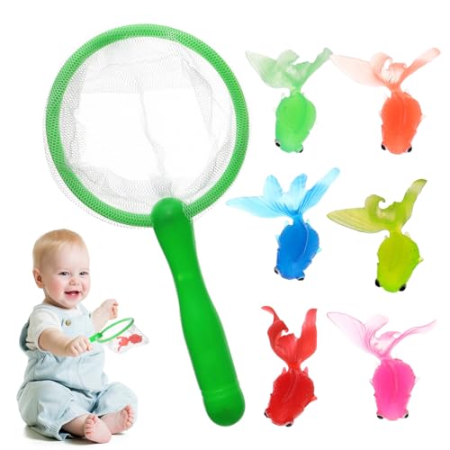 Fischerei Schwimmend Bad Squirters Spielzeug - Spielzeugfischereinetz Für Bad | Badespielzeug Für Kinder | Fischereinetzbadspielzeug | Schwimmender Tierfisch Fangen Spiel Für Sommer Kleine Mädc Fischerei Schwimmend Bad Squirters Spielzeug - Spielzeugfischereinetz Für Bad | Badespielzeug Für Kinder | Fischereinetzbadspielzeug | Schwimmender Tierfisch Fangen Spiel Für Sommer Kleine Mädc von Generisch