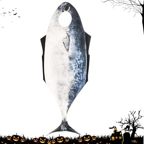 Fischkostüm für Erwachsene, Halloweenanzug, lustiges, gemütliches, realistisches Tierkostüm für Erwachsene, Cosplay, Party, Halloween, Festival, Maskerade, Veranstaltungen, Rollenspiele von Generisch