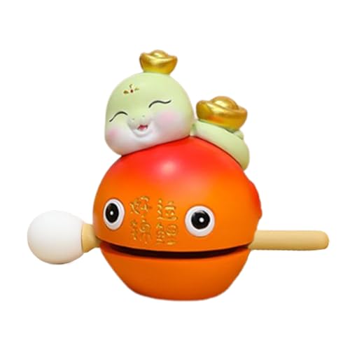 Fischtrommel, Fisch -Percussion -Instrument - Musik Zen Drum | Netter Fisch Mokugyo Instrument Neujahrsschlange Tempelblöcke Percussion Toys für die Schreibtischdekoration beruhigen Fischtrommel, Fisch -Percussion -Instrument - Musik Zen Drum | Netter Fisch Mokugyo Instrument Neujahrsschlange Tempelblöcke Percussion Toys für die Schreibtischdekoration beruhigen von Generisch