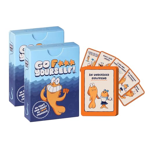 Fish Card Games Kartenspiel für die Famile, Tabletop Games Perfekt als Erwachsene, Reisespiel oder Spiel für Erwachsene, für 2-8 Spieler 48 Fotos,12 Modelle, 4 Teile pro Modell (2 Set) von Generisch