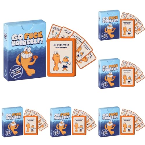 Fish Card Games Kartenspiel für die Famile, Tabletop Games Perfekt als Erwachsene, Reisespiel oder Spiel für Erwachsene, für 2-8 Spieler 48 Fotos,12 Modelle, 4 Teile pro Modell (5 Kisten) von Generisch
