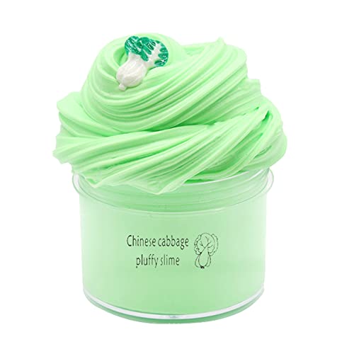 Flauschiger Schleim Fluffy Slime, 70 ml Fruit Slime 50 g, Slime Party Gifts for Children, Cloud Butter Slime, Super Soft and Non-Sticky, A Birthday Gift for Girls and Boys Aged 8-12 Years (G) von Generisch