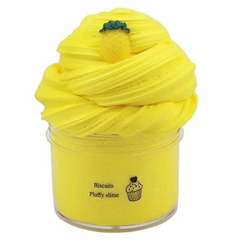 Flauschiger Schleim Fluffy Slime, 70 ml Fruit Slime 50 g, Slime Party Gifts for Children, Cloud Butter Slime, Super Soft and Non-Sticky, A Birthday Gift for Girls and Boys Aged 8-12 Years (I) von Generisch