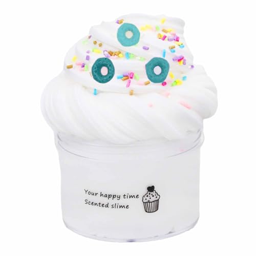 Flauschiger Schleim Fluffy Slime, 70 ml Fruit Slime 50 g, Slime Party Gifts for Children, Cloud Butter Slime, Super Soft and Non-Sticky, A Birthday Gift for Girls and Boys Aged 8-12 Years (P) von Generisch