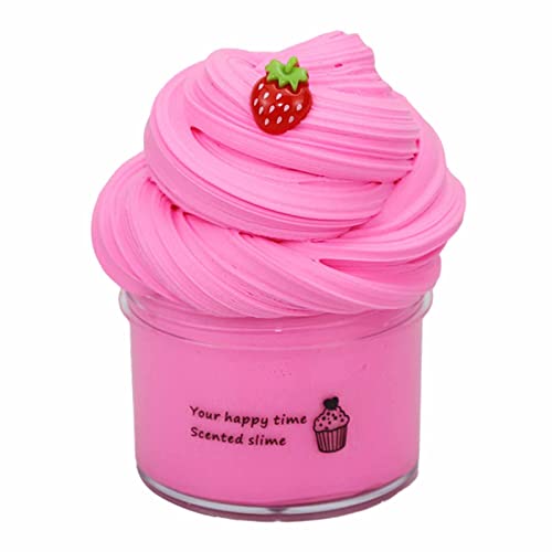 Flauschiger Schleim Fluffy Slime, 70 ml Fruit Slime 50 g, Slime Party Gifts for Children, Cloud Butter Slime, Super Soft and Non-Sticky, A Birthday Gift for Girls and Boys Aged 8-12 Years (R) von Generisch