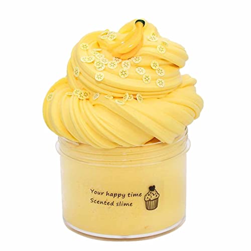 Flauschiger Schleim Fluffy Slime, 70 ml Fruit Slime 50 g, Slime Party Gifts for Children, Cloud Butter Slime, Super Soft and Non-Sticky, A Birthday Gift for Girls and Boys Aged 8-12 Years (T) von Generisch