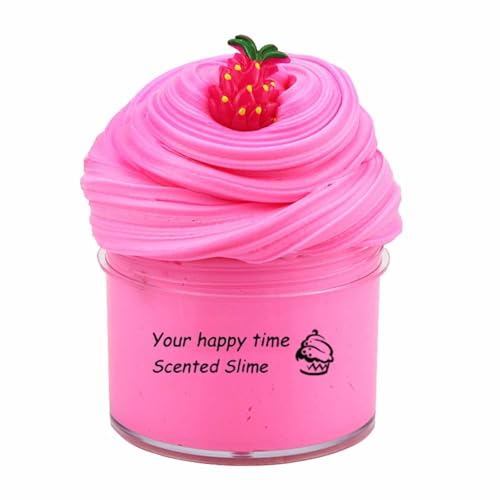 Flauschiger Schleim Fluffy Slime, 70 ml Fruit Slime 50 g, Slime Party Gifts for Children, Cloud Butter Slime, Super Soft and Non-Sticky, A Birthday Gift for Girls and Boys Aged 8-12 Years (V) von Generisch