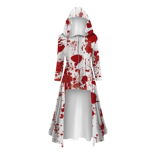Fledermaus Kostüm Damen Mit Kapuze Gothic Kleid Damen Blutigem Aufdruck Renaissance Halloween Kostüm Mit Taschen Kostüm Damen Halloween Party Halloween Kostüm Teufel Cosplay Kostüm Wassermelonenrot S Fledermaus Kostüm Damen Mit Kapuze Gothic Kleid Damen Blutigem Aufdruck Renaissance Halloween Kostüm Mit Taschen Kostüm Damen Halloween Party Halloween Kostüm Teufel Cosplay Kostüm Wassermelonenrot S von Generisch